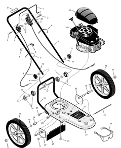 Part Location Diagram of F-030201L Murray Instruction Book and Parts List